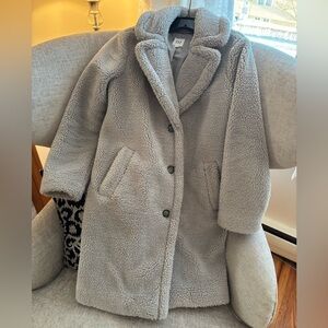 GAP Soft Gray Sherpa Jacket